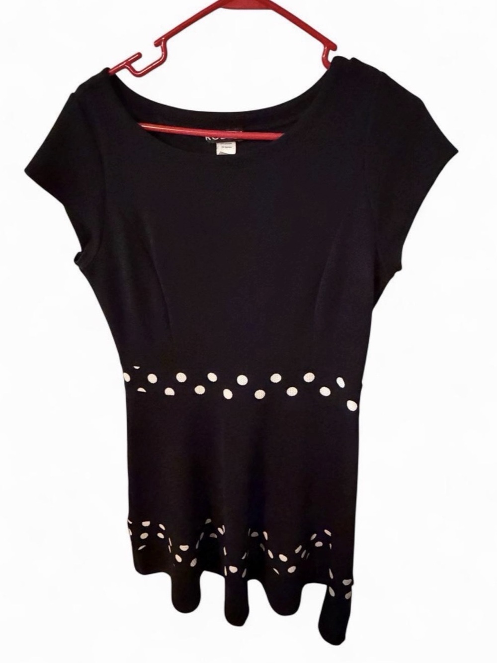 Rodan Cutout Mini Dress in Black Size Large Like New